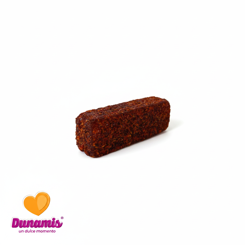 Barra de membrillo enchilada - fondo blanco con logo Dunamis