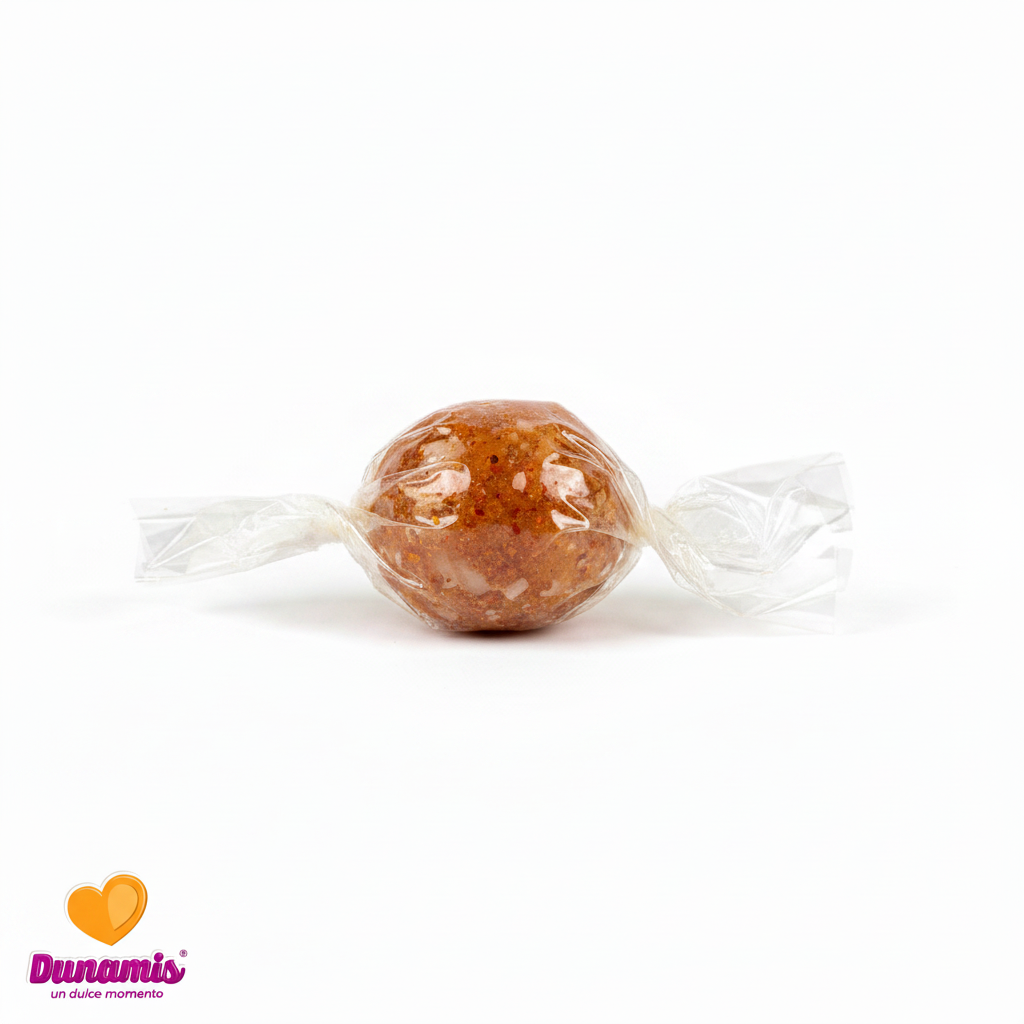 Dulce envuelto con logo Dunamis esquina inferior izquierda